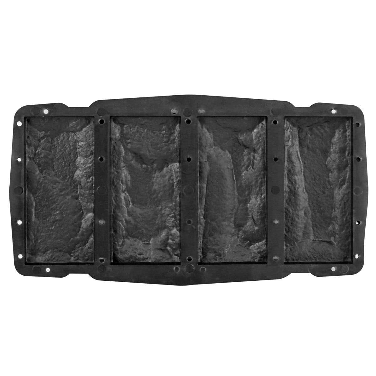 @tec Leichtbeton-Bauplatte Wandverkleidung 4x Riemchen 7,6x16,2 cm Schwarz - Bild 2