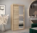 MOEBLO Schiebetürenschrank MALTESE 2 mit Spiegel und Schubladen Bild 2
