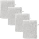 REDBEST Waschhandschuh Oceanside 4er-Pack Leichtfrottier Uni Weiß Bild 2