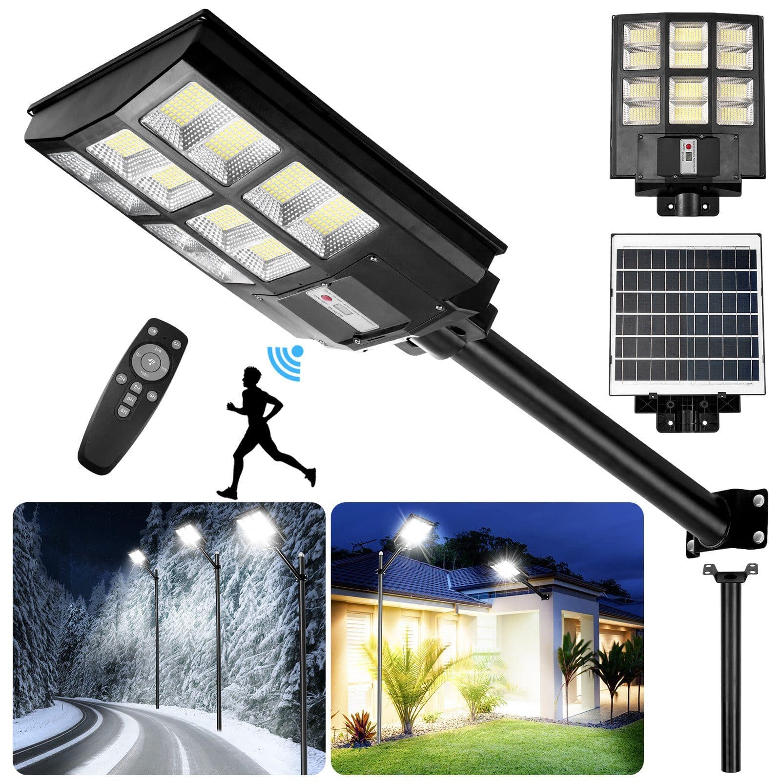 Rosnek LED Außen-Wandleuchte Solar Bewegungsmelder Weiß - Bild 2