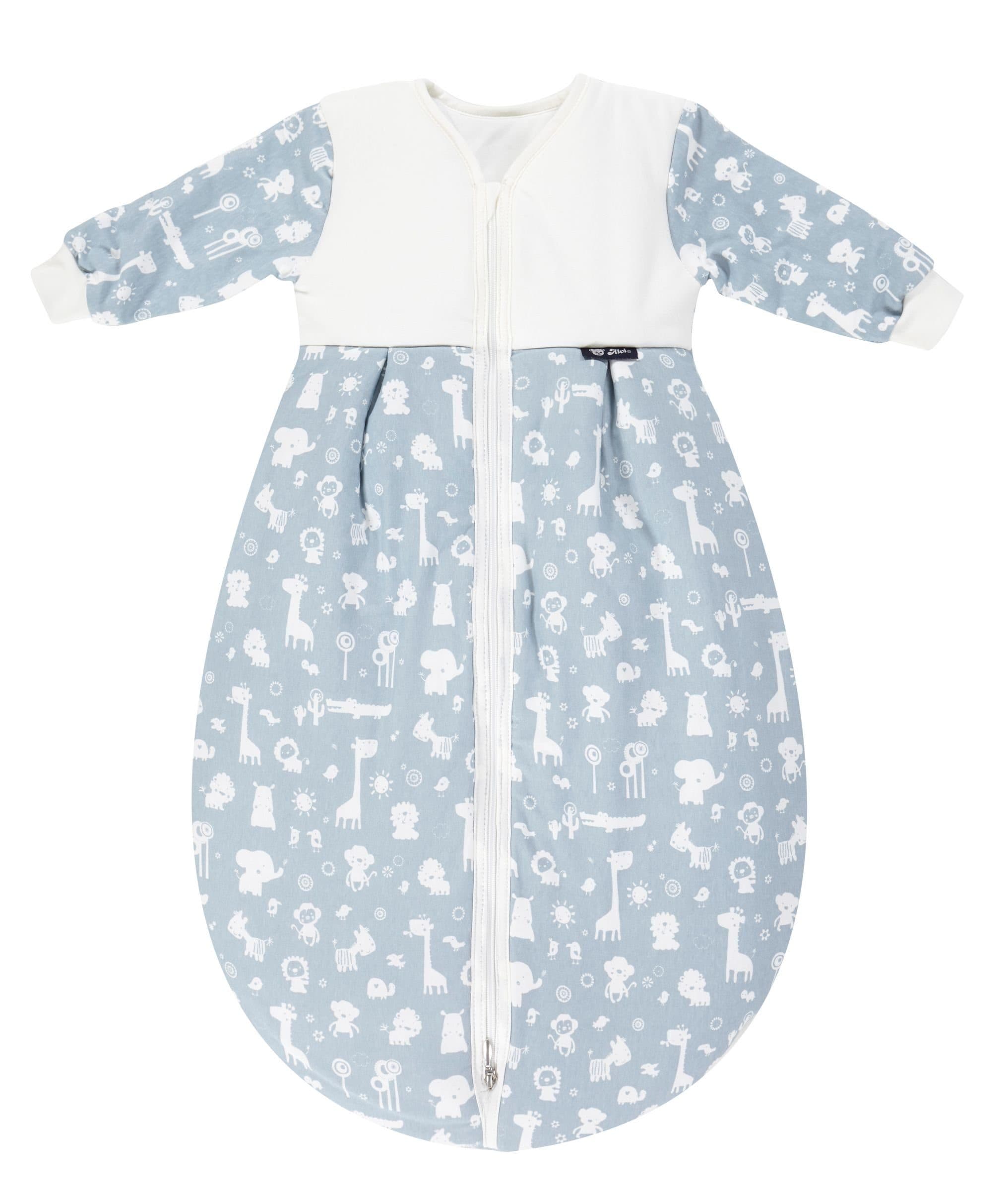 Alvi® Babyschlafsack Mäxchen Thermo mit Arm Exklusiv Puderblau - Bild 2