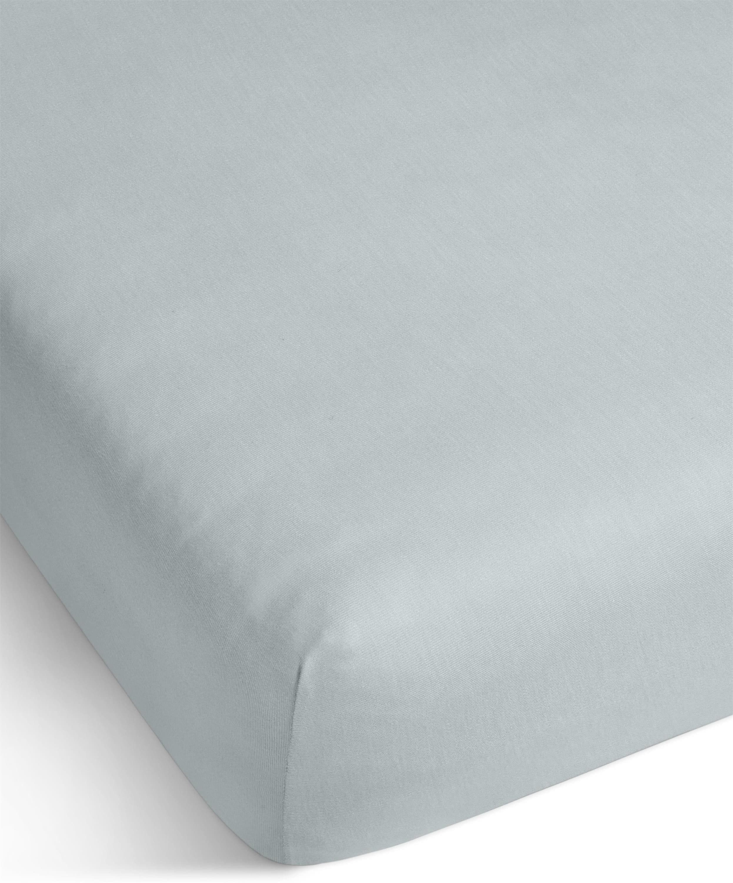 Aspero Spannbettlaken 100% Bambus Interlock Blau - Bild 2