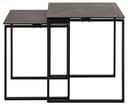 ACTONA GROUP Katrine Couchtisch 2er-Set Schwarz Keramik Stahl Bild 2