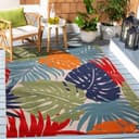 SANAT Floral Outdoor Teppich Bunt Florales Design In- und Outdoor Bild 2