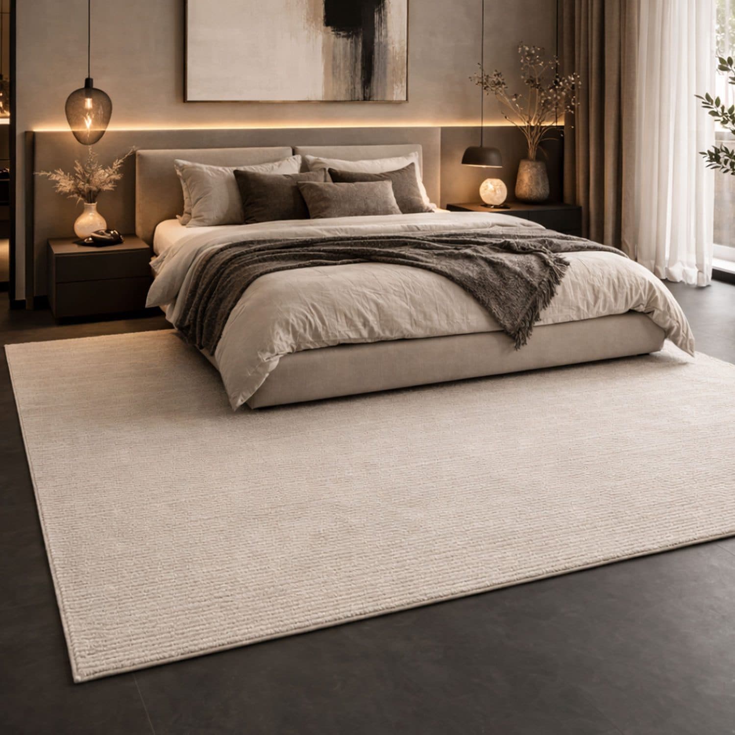 Carpetilla Teppich Marvin Beige Creme - Bild 2