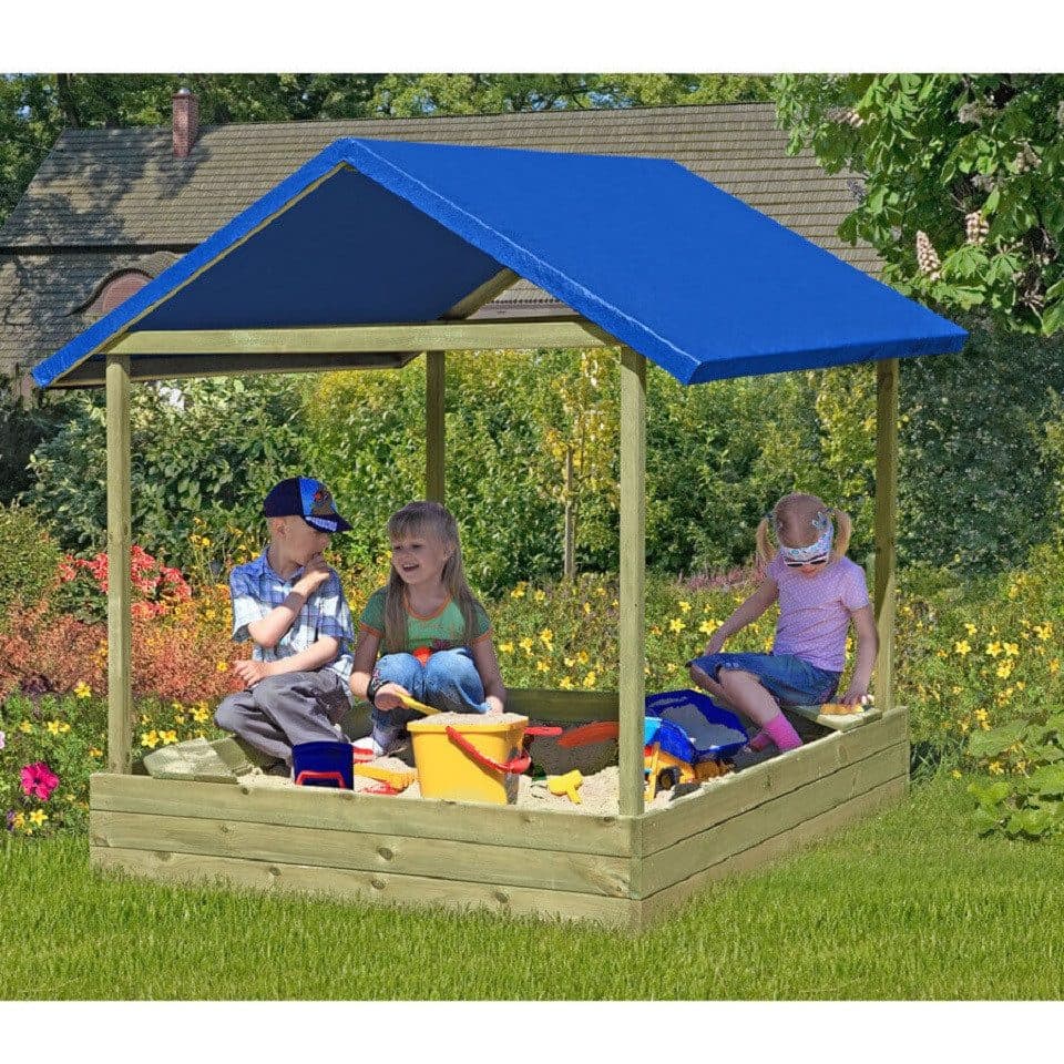 Gartenpirat Sandkasten 153x153 cm Holz Kesseldruckimprägniert TÜV geprüft - Bild 2