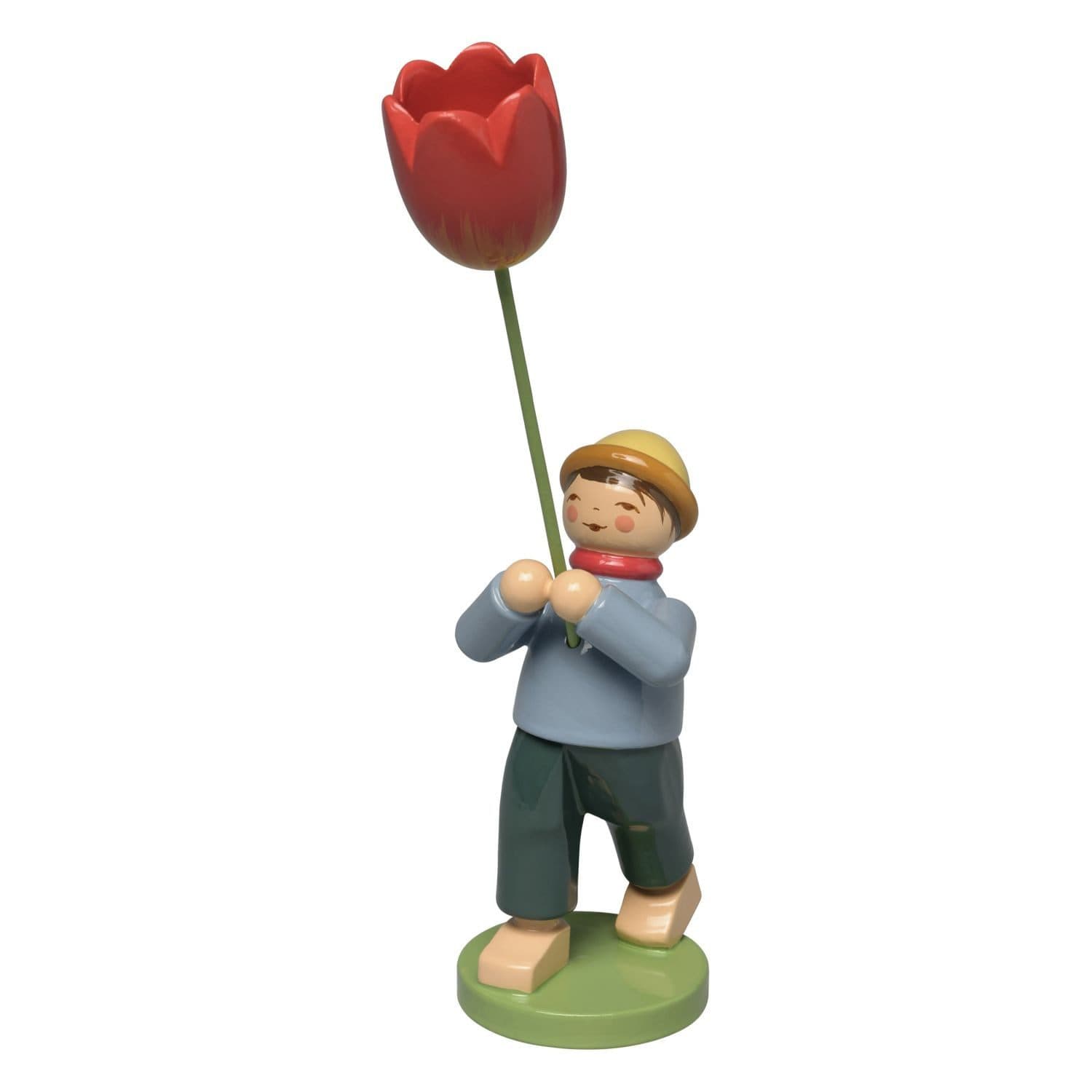 Wendt & Kühn Sammelfigur Junge mit Tulpe 5248/23 Blau/Rot
