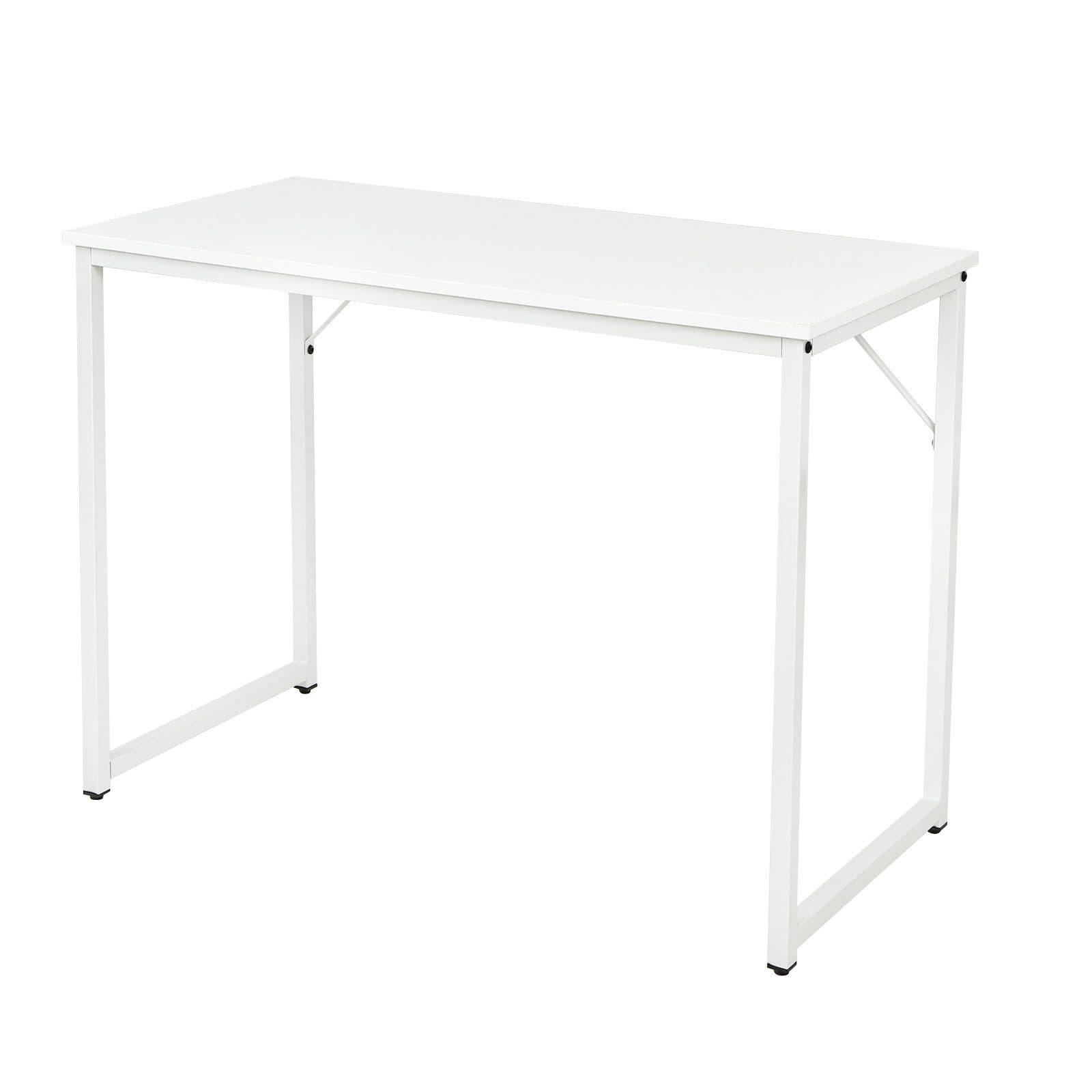 COSTWAY Schreibtisch Computertisch 91 kg belastbar Weiß - Bild 2