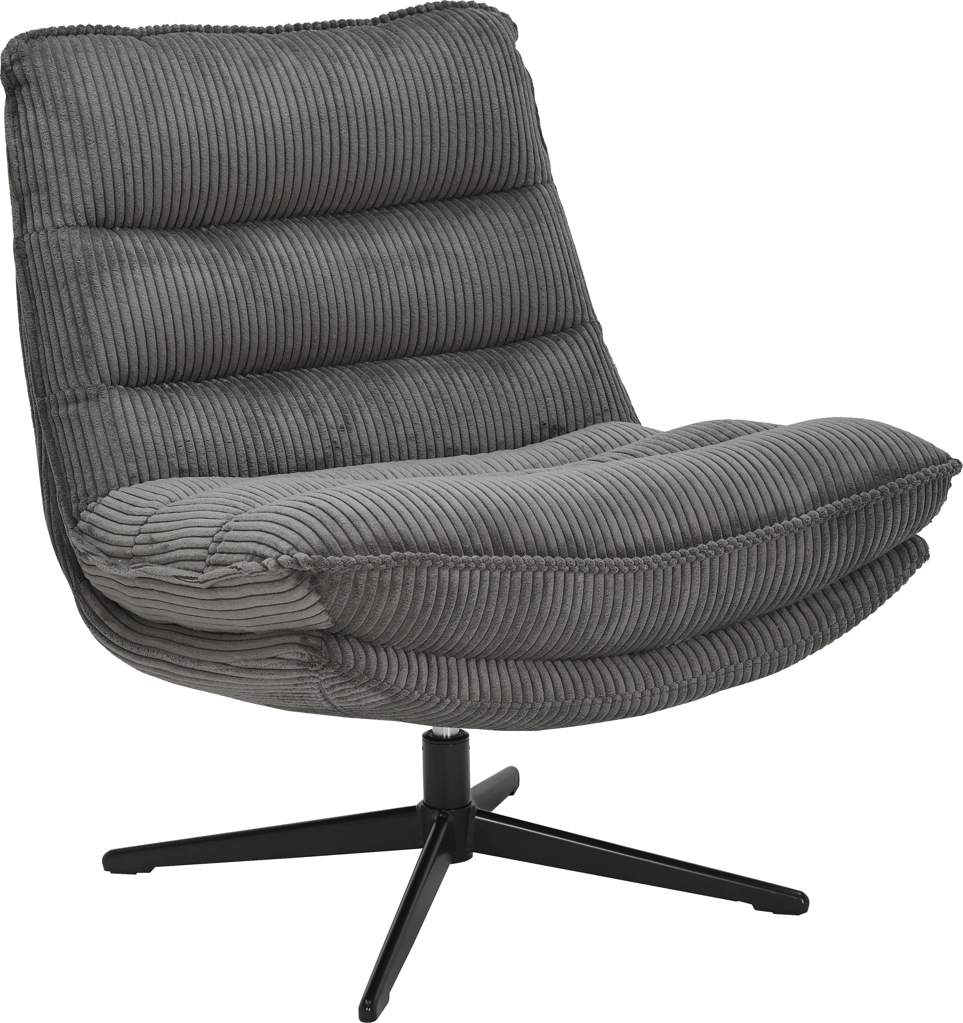 OTTO home Sessel AVAA, Loungesessel im soften Cord-Bezug, 360° Grad drehbar, Relax- und TV-Sessel - Bild 2