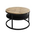 Lookway Couchtisch CIRI LOFT mit Ablage Schwarz/Braun Bild 2
