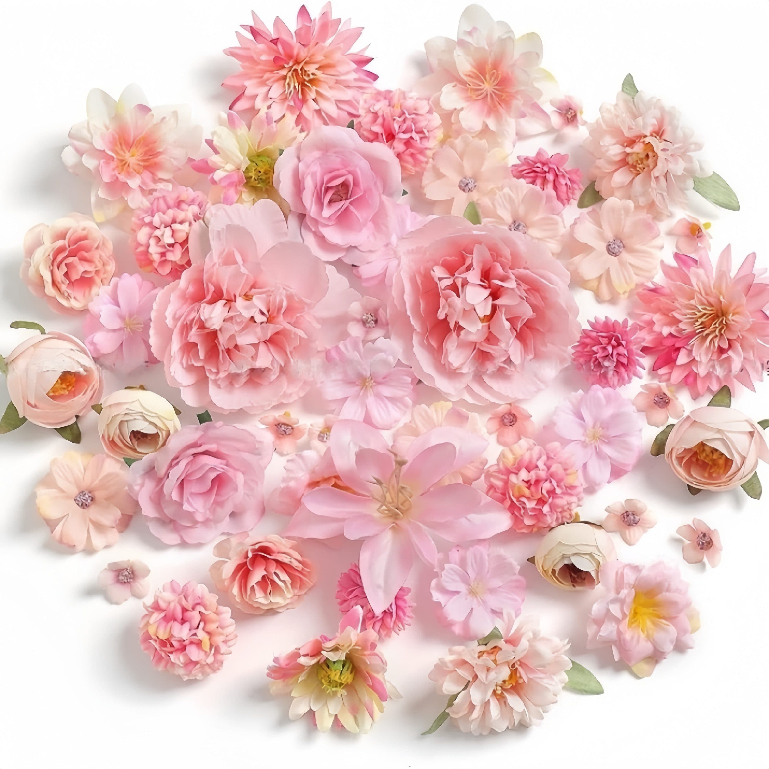 Kunstblumenstrauß 48 rosafarbene Mini-Kunstblumen für DIY-Deko - Bild 2