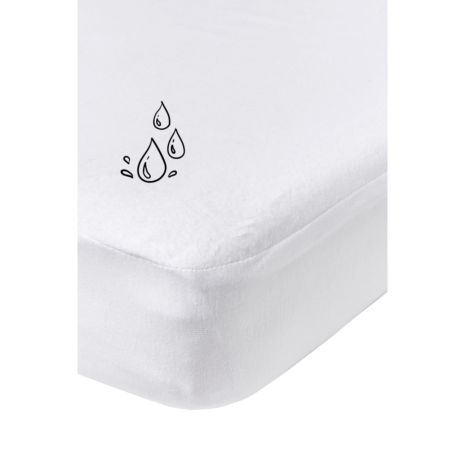 Meyco Baby Spannbettlaken White Wasserdichte Molton - Bild 2