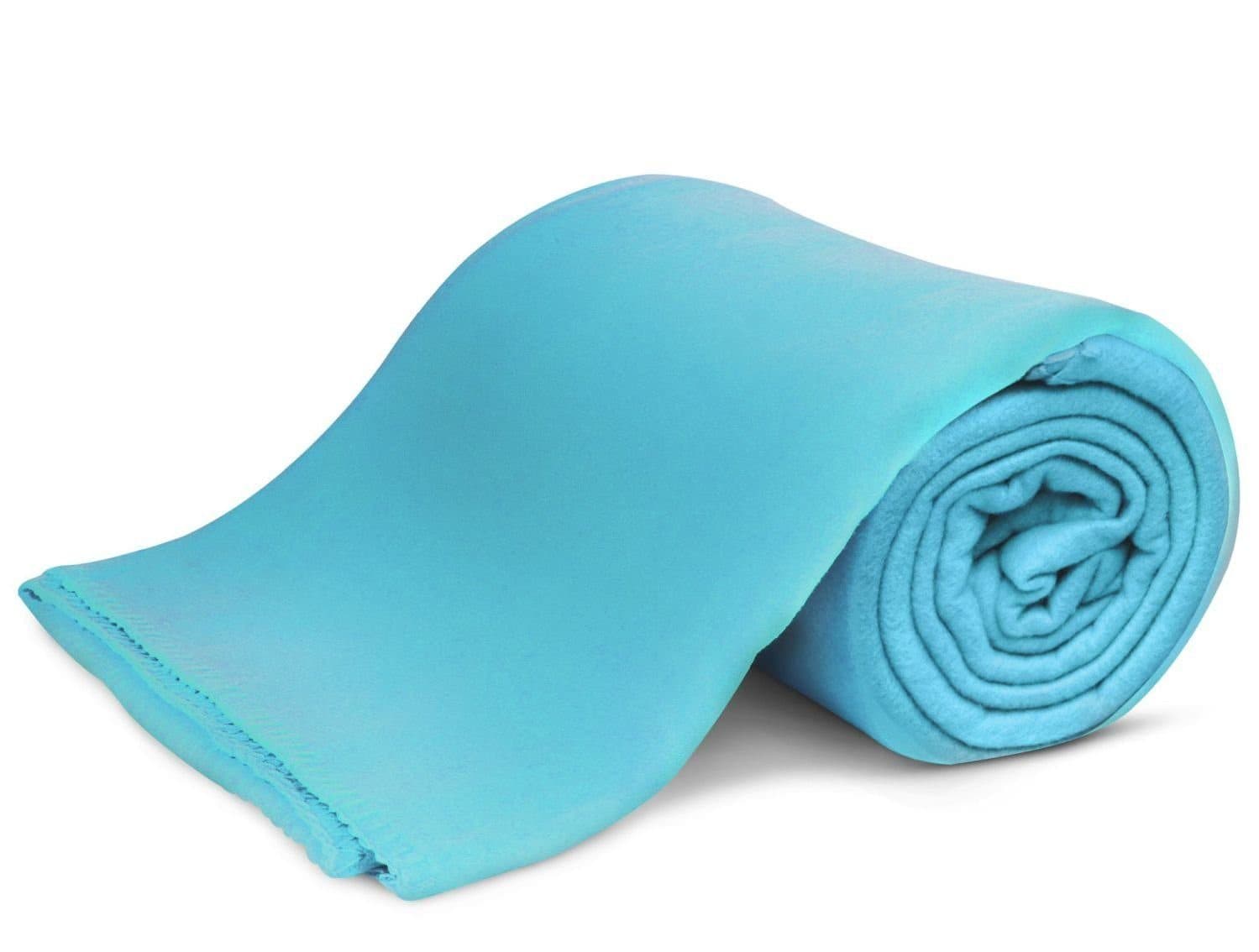 KiGATEX Wohndecke Polar-Fleece Blau Antipilling