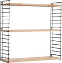Metaltex Wandregal Tomado Schwarz Buchenholz 3 Ablagen Bild 2
