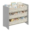 SONGMICS Spielzeugregal Kinderregal Bücherregal 9 Boxen Taubengrau Bild 2
