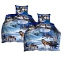 JACK Bettwäsche 4-tlg. Mako-Satin Wolf-Motiv Baumwolle Bild 2