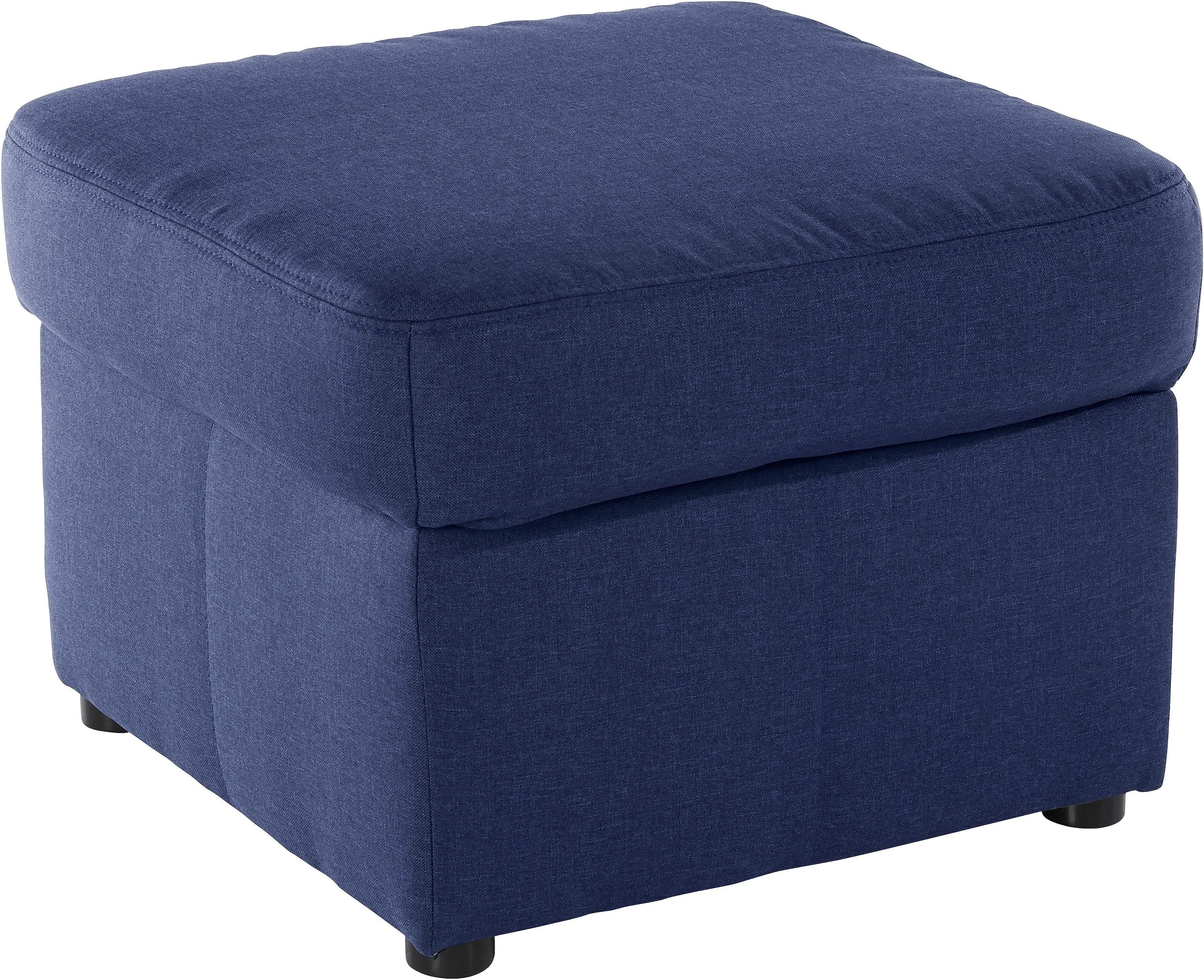 DOMO COLLECTION Polsterhocker Bahia Dunkelblau mit Staufach - Bild 2