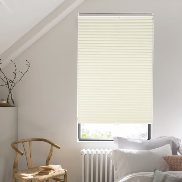 Sekey Plissee Klemmfix ohne Bohren Grau Aluminium Polyester