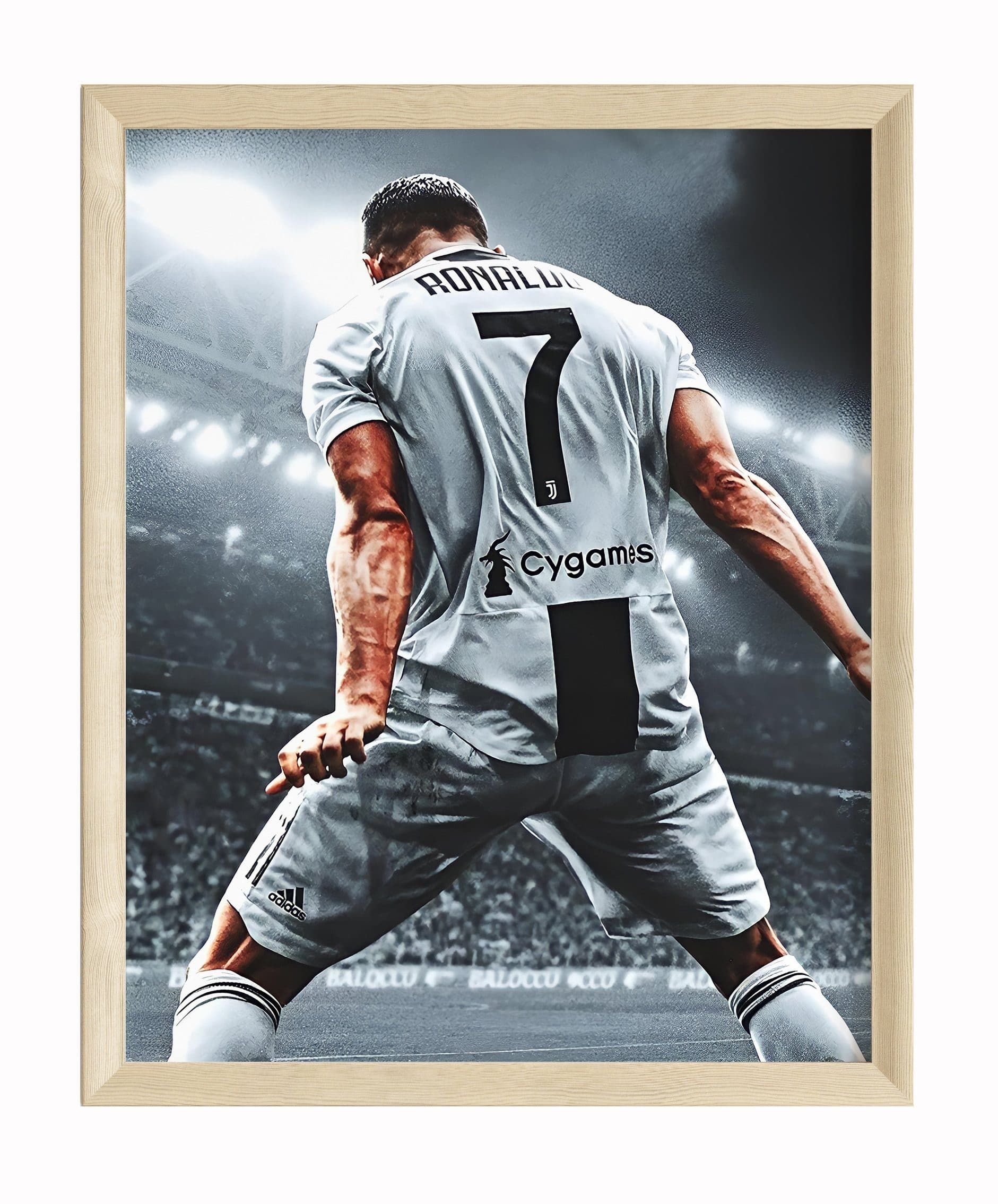 JUSTGOODMOOD Poster Premium Cristiano Ronaldo Fußball Motiv HD-Druck Ohne Rahmen - Bild 2