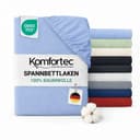Komfortec Jersey Spannbettlaken 100% Baumwolle Bild 2