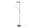TRIO Leuchten LED Deckenfluter Barrie mit Leselicht Silber Bild 2