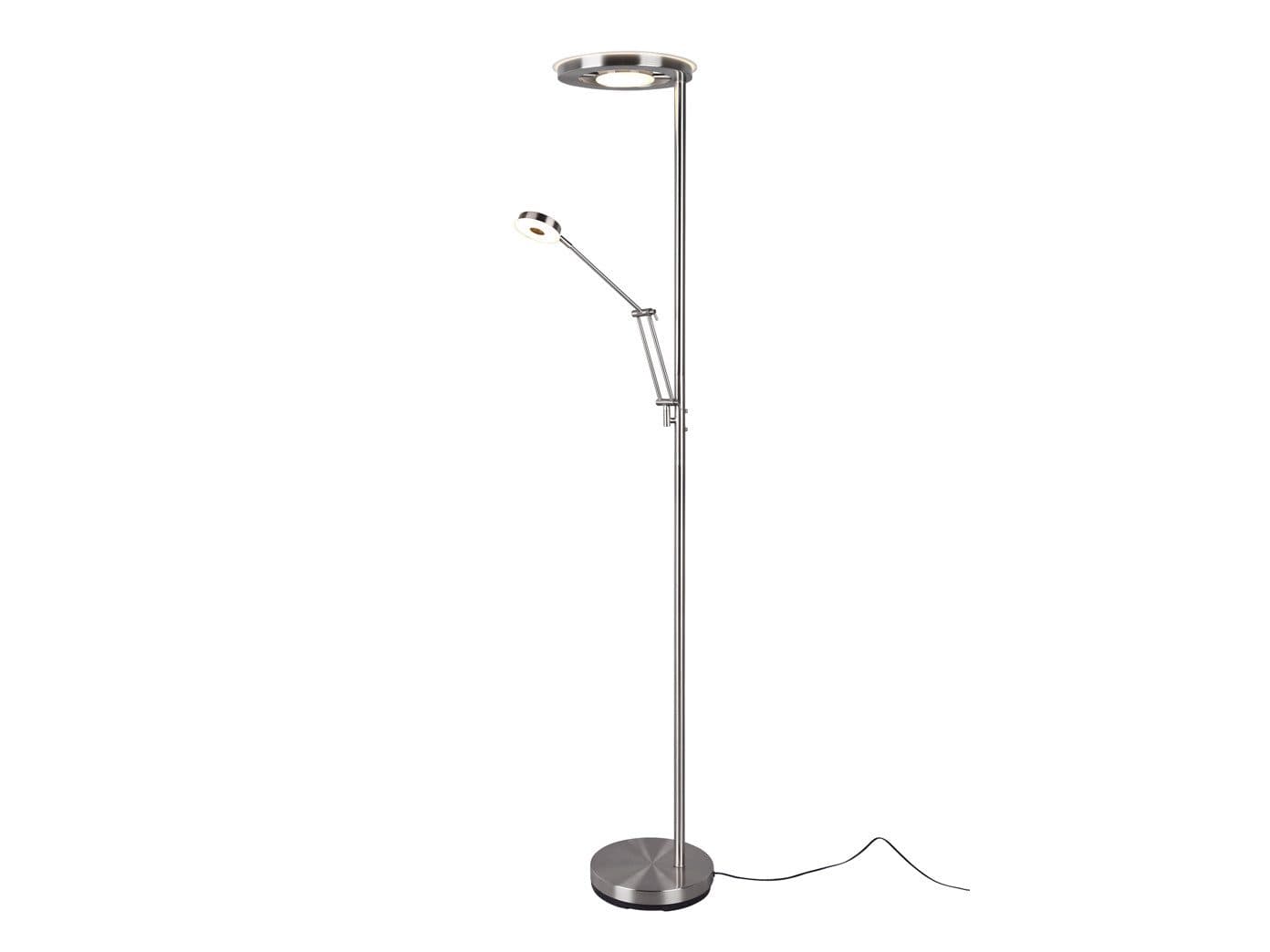 TRIO Leuchten LED Deckenfluter Barrie mit Leselicht Silber - Bild 2