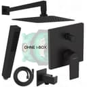 Hansgrohe Vernis Duschsystem Schwarz Matt Inkl. BOFLER Regendusche Bild 2