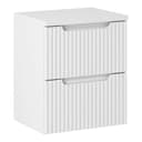 Lomadox Waschbeckenschrank NEWPORT-56-WHITE 50cm Weiß Bild 2