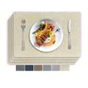 Vivi Idee Platzset Beige Kunstleder 4er Set Bild 2