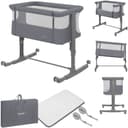 Lionelo Baby-Reisebett AURORA 3-in-1 Beistellbett, Babywiege, freistehendes Babybett Bild 2