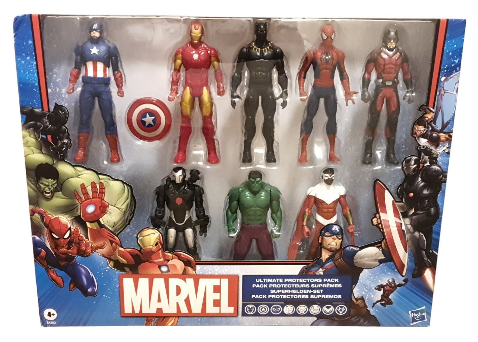 MARVEL Actionfigur Ultimate Protectors 8-tlg. Superhelden Set
