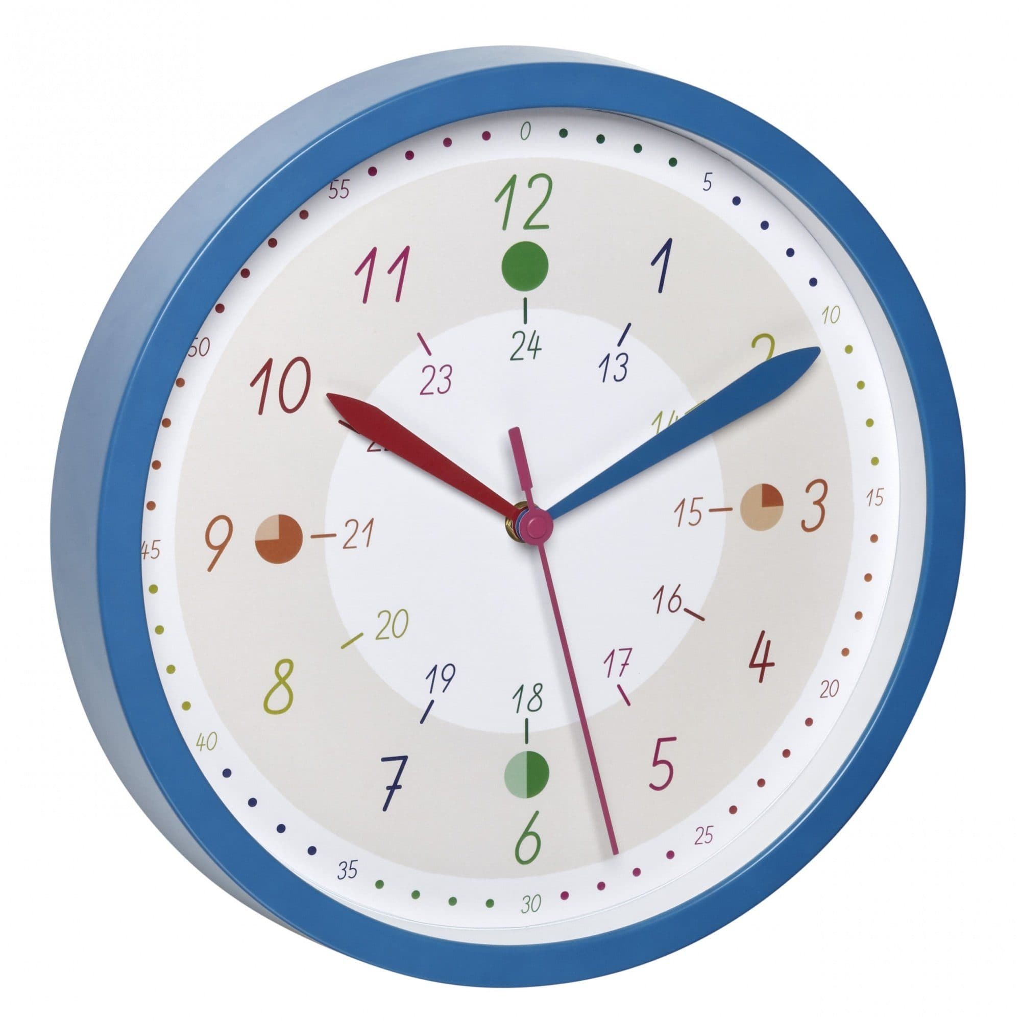 TFA Dostmann Wanduhr Tick & Tack Lernuhr Bunt 12/24h - Bild 2