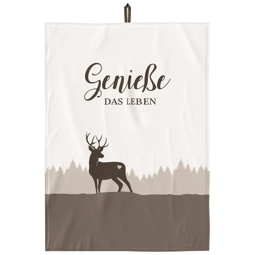La Vida Geschirrtuch "Genieße" 100% Baumwolle 70x50cm