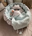 Loolay Bettnestchen Zweiseitig ENGELSNEST XXL Premium WAFFELPIQUE + Decke + Kissen Bild 2