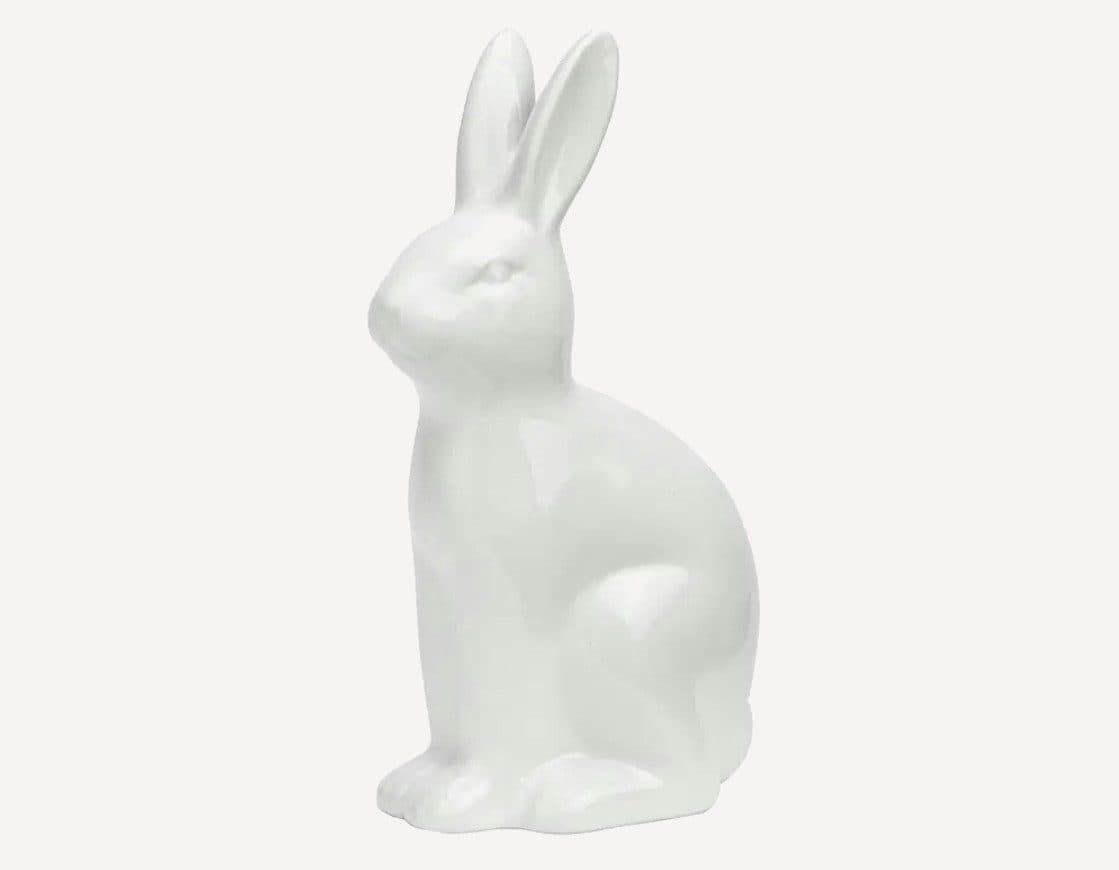 Seyila Home Dekofigur Hase aus Keramik Weiß