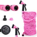 Grafner Flexibler Gartenschlauch 30m Pink mit Multifunktionsbrause Bild 2