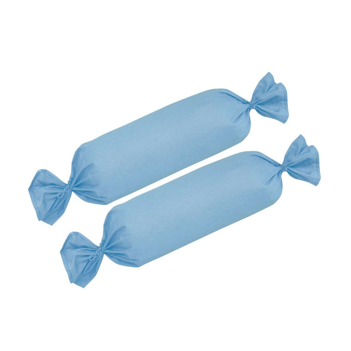 TRAUMSCHLAF Kissenbezüge Edel-Linon 2-er Pack Blau mit Reißverschluss - Bild 2