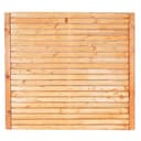 Mega-Holz Sichtschutzzaun Rhombus Kiefer Pinie-Lasur Komplett-Set Bild 2