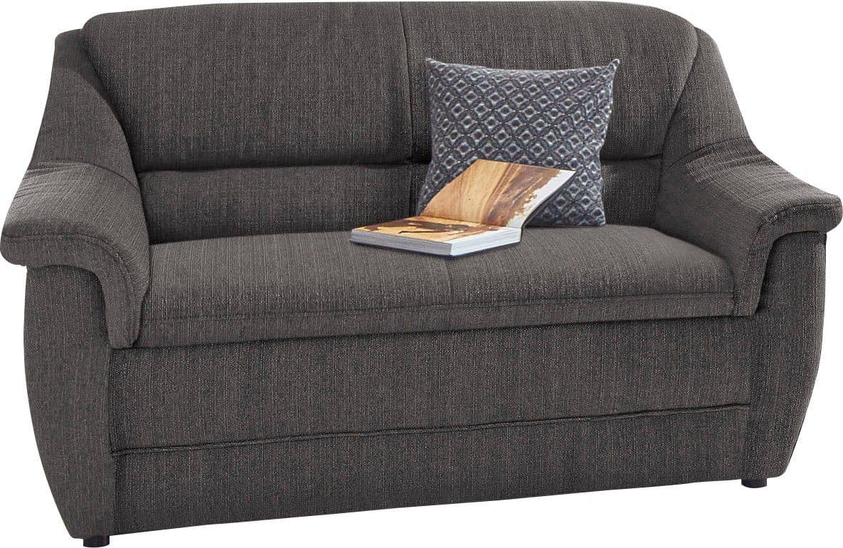 DOMO COLLECTION Lale 2-Sitzer Sofa Braun Struktur - Bild 2