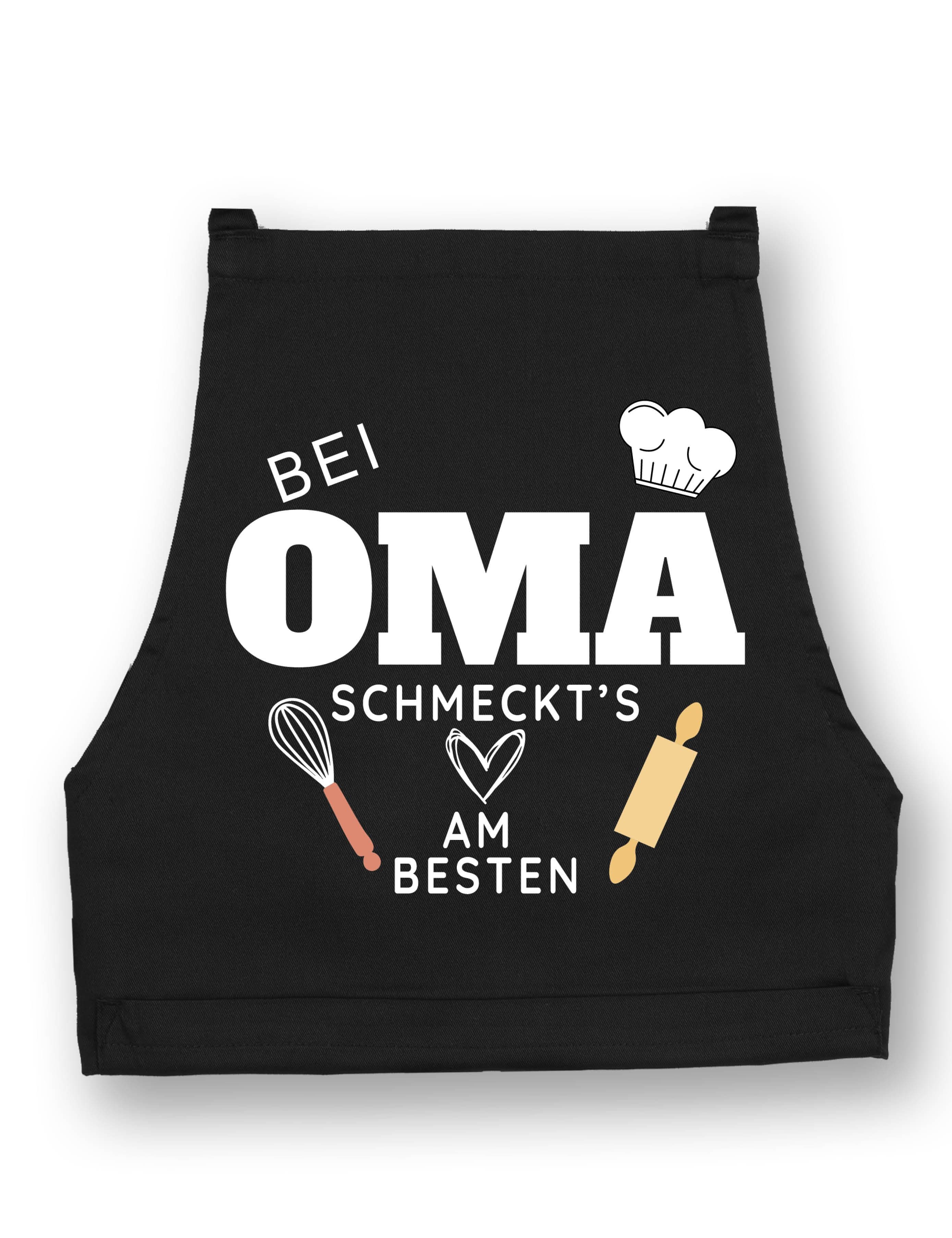 Youth Designz Grillschürze Damen Schürze "Bei Oma schmeckt es am Besten" Print Kochschürze - Bild 2