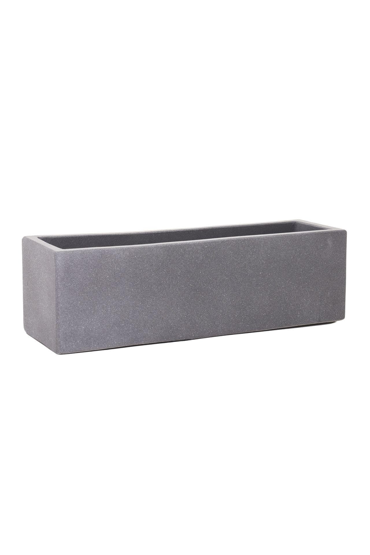 VIVANNO Balkonkasten Beton Grau Matt Modern - Bild 2