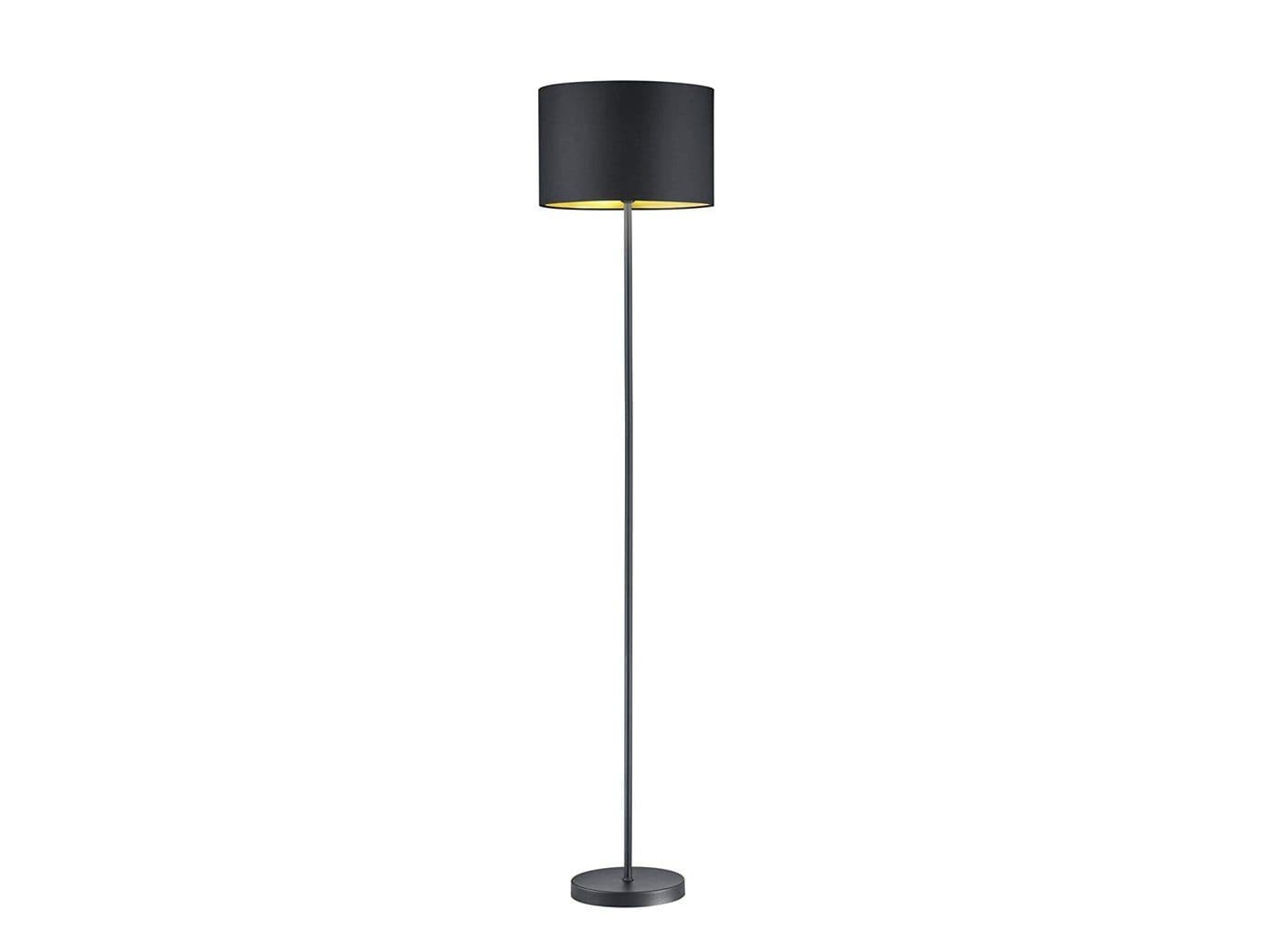 TRIO Leuchten LED Stehlampe Dimmfunktion Warmweiß Stoff Lampenschirm Schwarz Gold - Bild 2