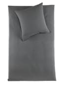 pure hug Bettwäsche Set Musselin 135x200 Anthrazit Baumwolle Bild 2