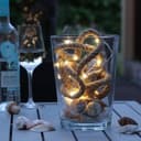 MARELIDA LED-Lichterkette Jute Seil 40LED Timer Dimmbar IP44 Bild 2