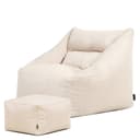 icon Sitzsack Sessel Outdoor mit Hocker Natalia XXL Beige Bild 2