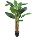 Decovego Kunstbananenbaum 190 cm Grün Echtholz Bild 2