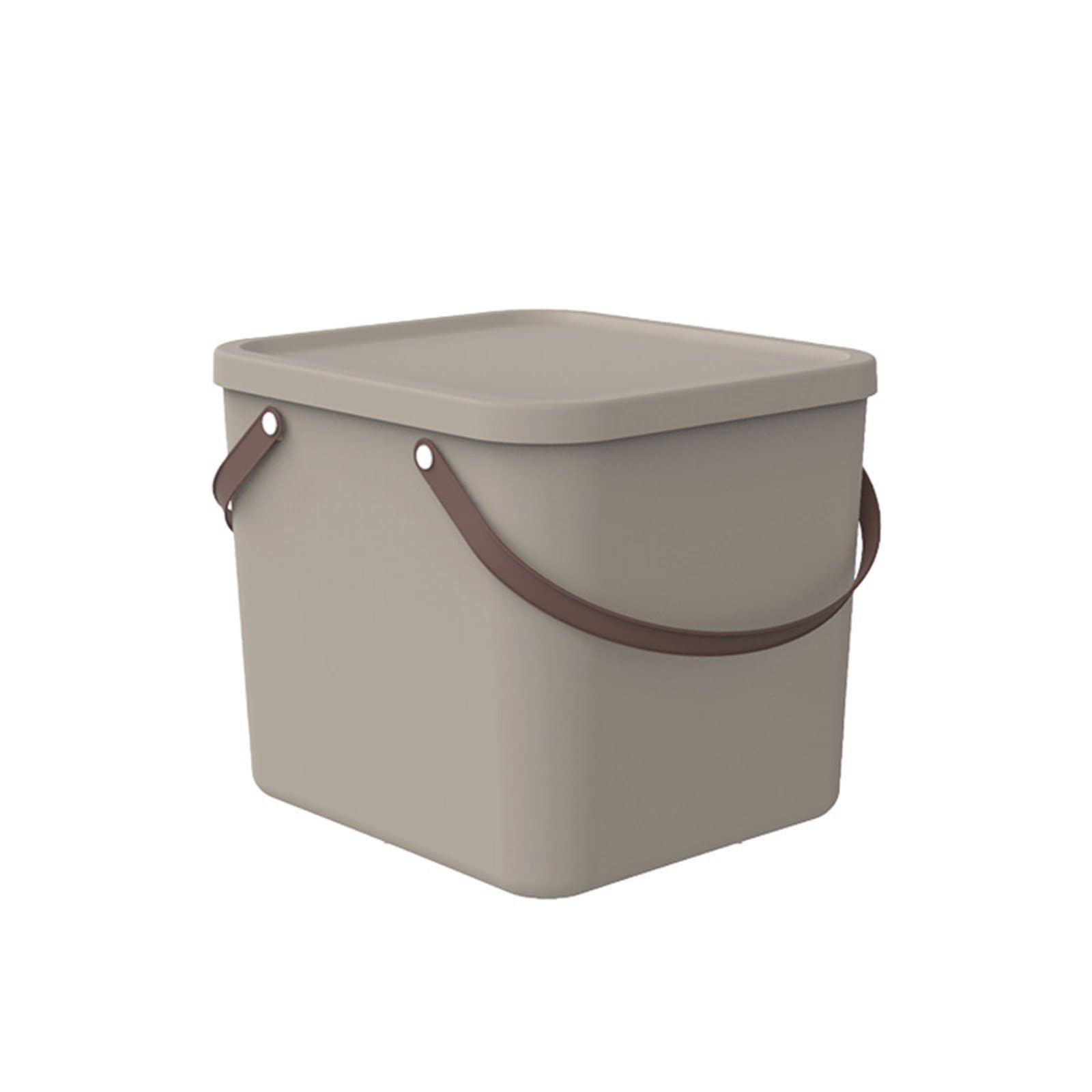 ROTHO Aufbewahrungsbox Albula 40l Braun mit Deckel - Bild 2