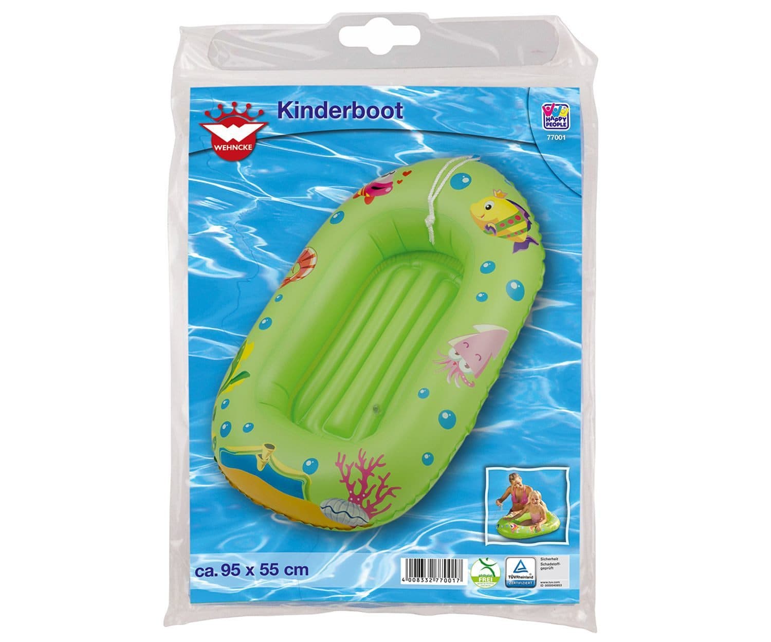 Wehncke Luftmatratze Kinder-Boot Gelb PVC - Bild 2