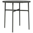 vidaXL Gartentisch Beistelltisch Grau Poly Rattan Bild 2