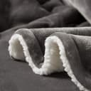Woltu Wohndecke Kuscheldecke Grau Anthrazit Polyester Doppelseitig Bild 2